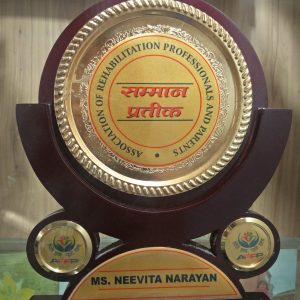 Award Association Rehabilitation Pressionals Parents Ms. Neevita Narayan